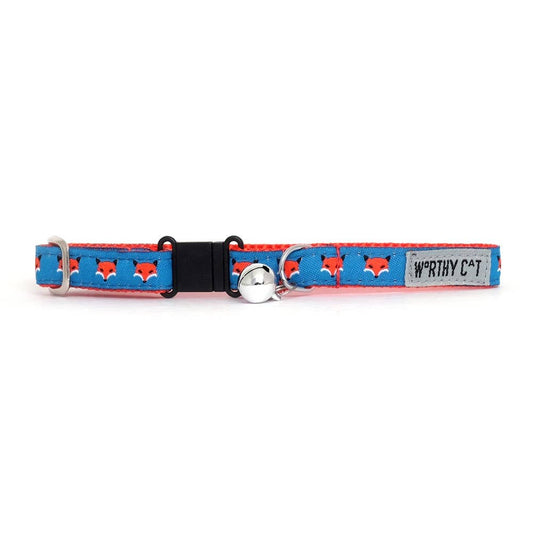 Foxy Cat Collar: One Size Fits Most / Blue