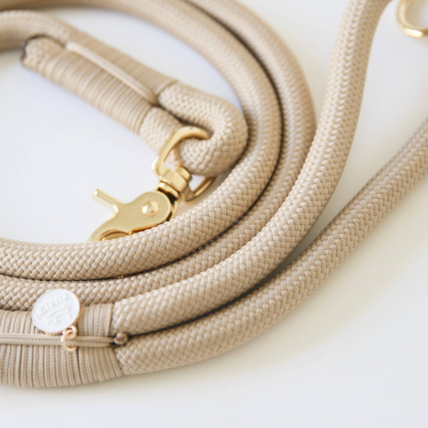 'Tan' - Braided Rope Leash