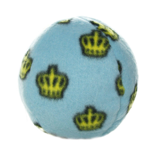 Mighty Tuffy Ball - Medium Blue, Squeaky Dog Toy, No Stuffing