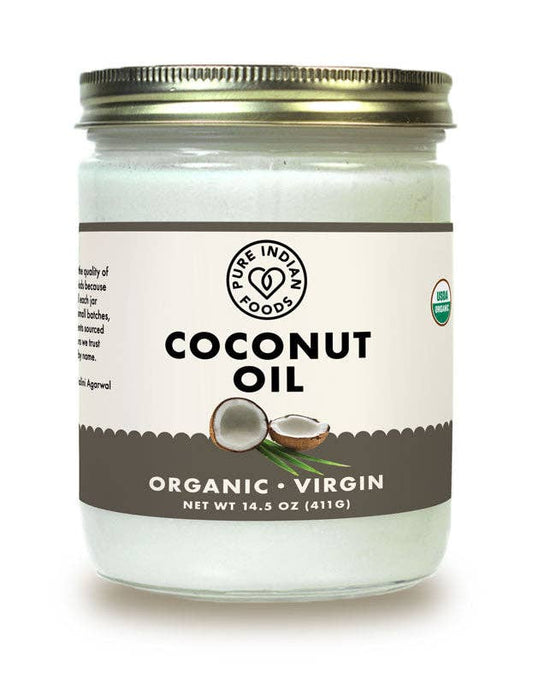 Coconut Oil 14.5 oz, Virgin & Certified Organic