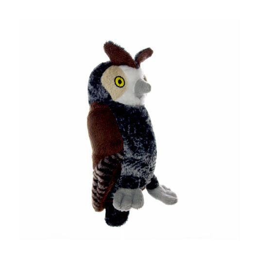 Mighty Tuffy Jr Nature Owl, Plush, Squeaky Dog Toy