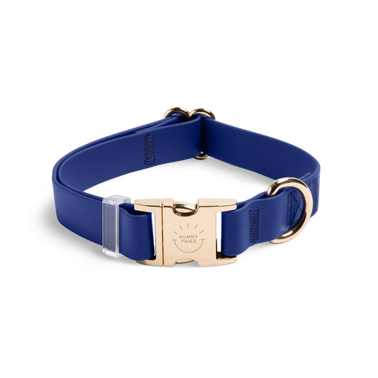 Signature Navy Waterproof Dog Collar