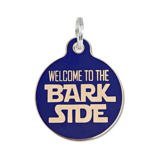 Dog ID Tag w/ Personalized QR Code - Welcome to the Barkside