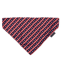 Patriotic Stars and Stripes Bandana: Large / Red/White/Blue