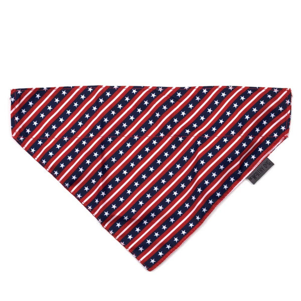 Patriotic Stars and Stripes Bandana: Small / Red/White/Blue