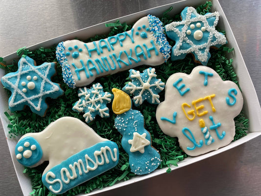 Star of David Hannukah dog treats