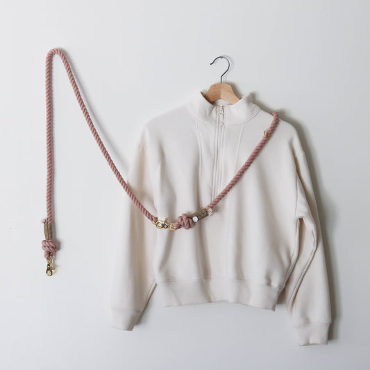 'Rose Water' - Hands Free Cotton Rope Leash