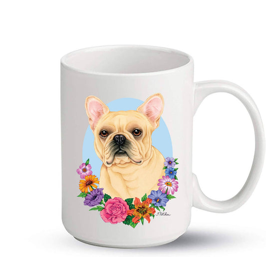 French Bulldog Cream -  Ceramic 15oz Sublimation Coffee Mug