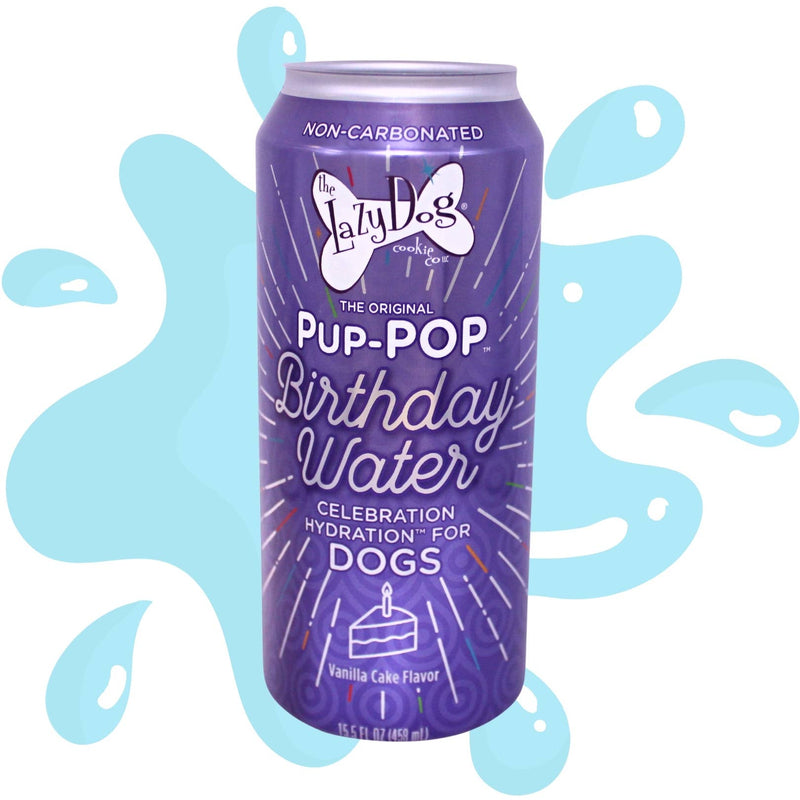 Lazy Dog Pup-POP Birthday Water Vanilla Cake Flavor