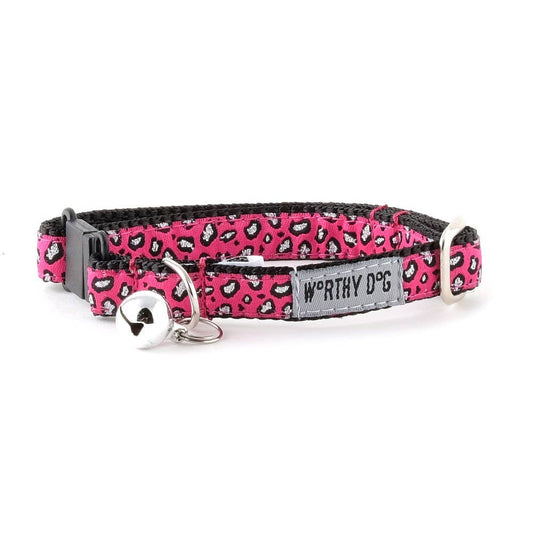 Cheetah Cat Collar: One Size Fits Most / Tan