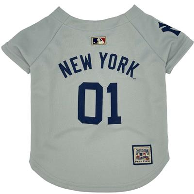 NY Yankees Throwback Gray Pet Jersey