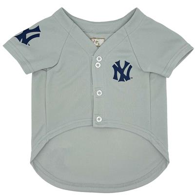 NY Yankees Throwback Gray Pet Jersey