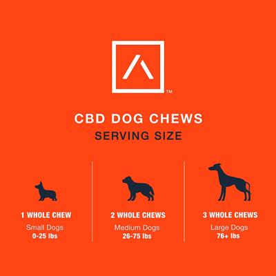 Full Spectrum CBD Dog Chews 500mg Cheddar Cheese & Bacon Flavor