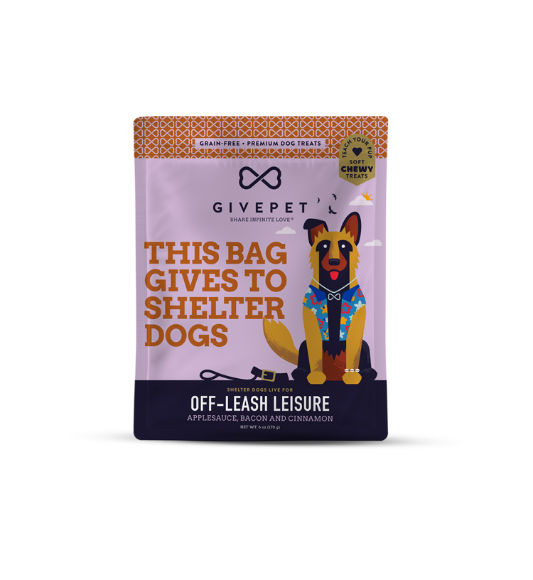 GivePet Off-Leash Leisure Dog Treats - Applesauce Bacon & Cinnamon