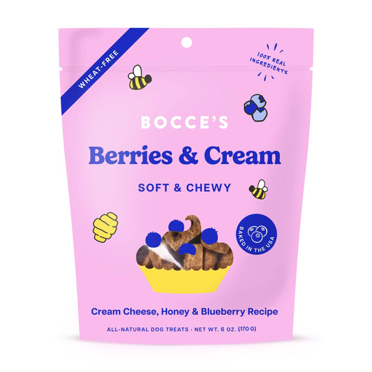 Bocce's Bakery - Berries & Cream Soft & Chewy Dog Treats 6oz