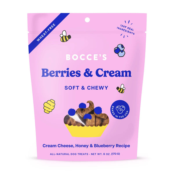 Bocce's Bakery - Berries & Cream Soft & Chewy Dog Treats 6oz