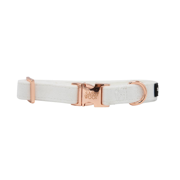 Dog Collar - I Do Too (White): S