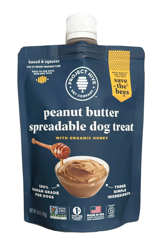Project Hive Peanut Butter Spreadable Dog Treat 6 oz