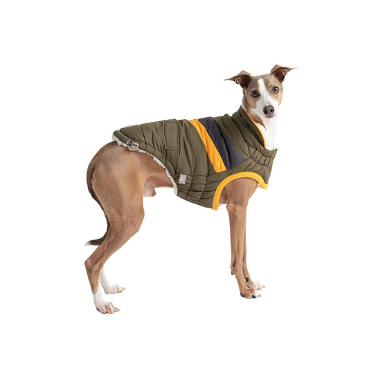 GF Pet Alpine Puffer Dog Jacket - Dark Khaki