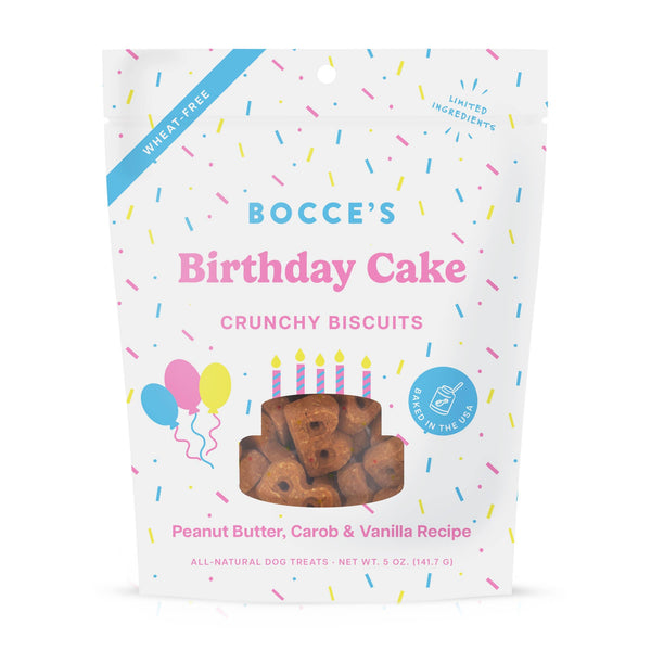 Bocce's Bakery - Birthday Cake Biscuit Dog Treats 5oz