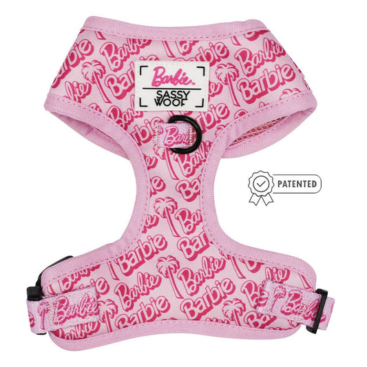 Barbie Malibu Adjustable Dog Harness - Pink