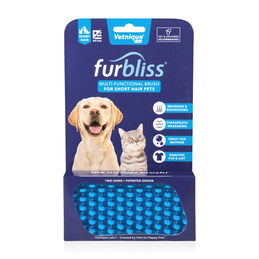 Furbliss Blue Brush Short Hair SM