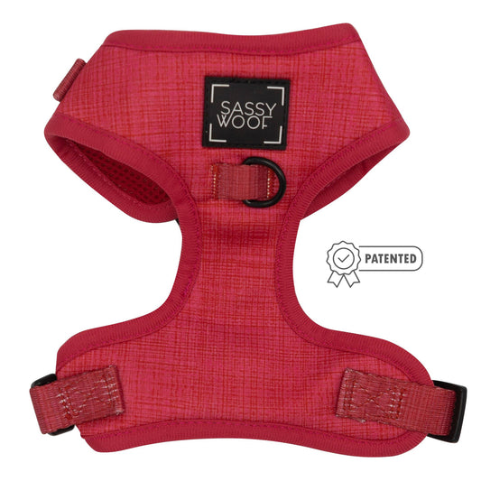 French Rose Adjustable Dog Harness