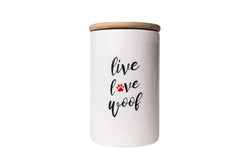 Inscript Treat Jar (Life Love Woof)