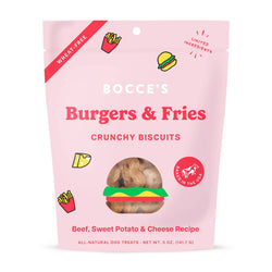 Bocce's Bakery - Burgers & Fries Biscuit Dog Treats 5oz